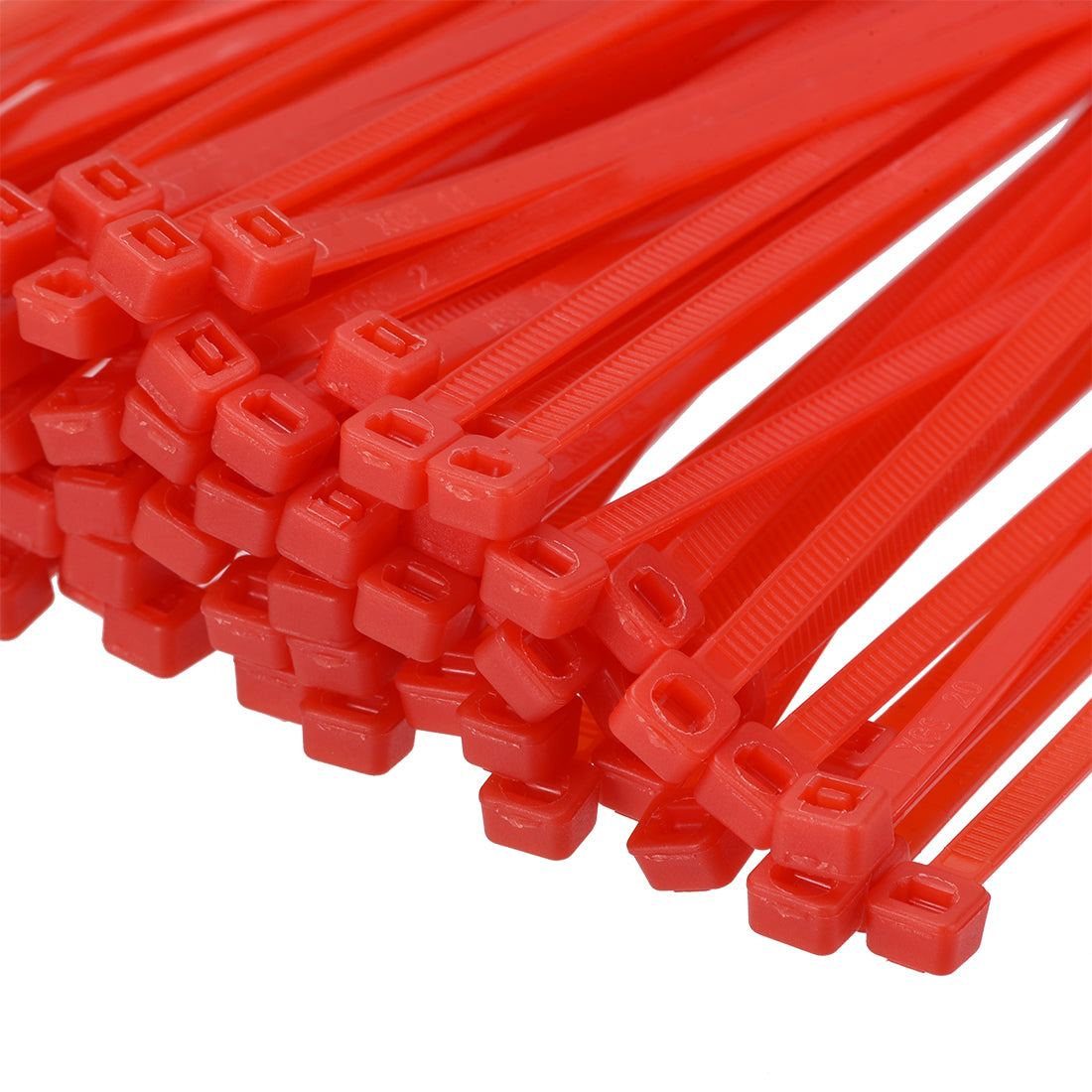 Harfington Nylon Cable Ties 8 Inch Self-Locking Zip Ties 0.14 Inch Width Red 150pcs
