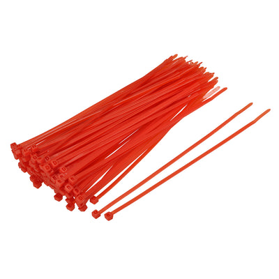 Harfington Nylon Cable Ties 8 Inch Self-Locking Zip Ties 0.14 Inch Width Red 150pcs