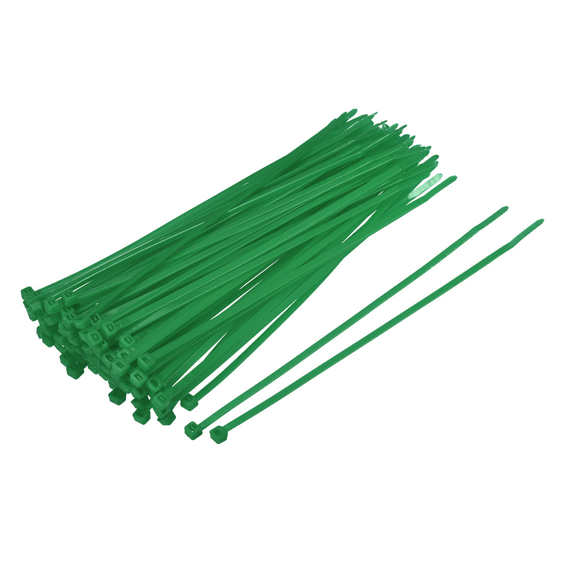 Harfington Nylon Cable Ties 8 Inch Self-Locking Zip Ties 0.14 Inch Width Green 100pcs