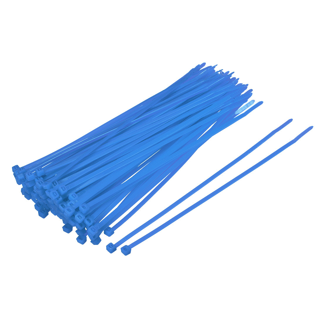 Harfington Nylon Cable Ties 8 Inch Self-Locking Zip Ties 0.14 Inch Width Blue 100pcs