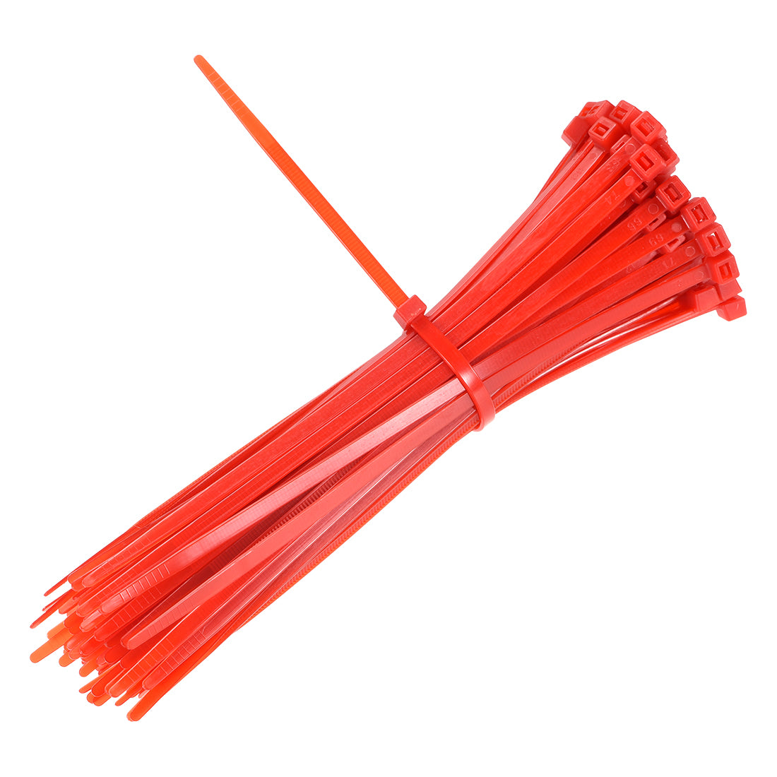 Harfington Nylon Cable Ties 8 Inch Self-Locking Zip Ties 0.19 Inch Width Red 100pcs