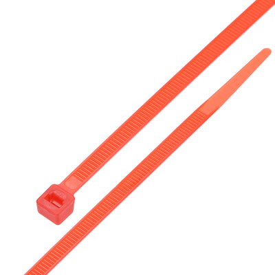 Harfington Nylon Cable Ties 8 Inch Self-Locking Zip Ties 0.19 Inch Width Red 100pcs