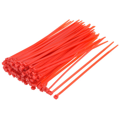 Harfington Nylon Cable Ties 8 Inch Self-Locking Zip Ties 0.19 Inch Width Red 100pcs