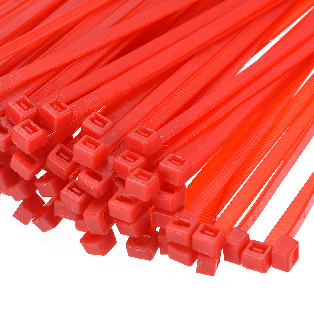 Harfington Nylon Cable Ties 8 Inch Self-Locking Zip Ties 0.19 Inch Width Red 150pcs