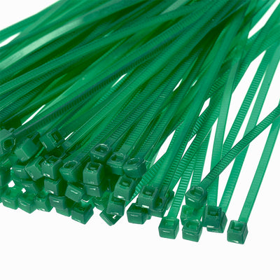 Harfington Nylon Cable Ties 4 Inch Self-Locking Zip Ties 0.07 Inch Width Green 500pcs