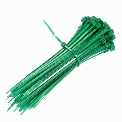 Harfington Nylon Cable Ties 4 Inch Self-Locking Zip Ties 0.07 Inch Width Green 500pcs