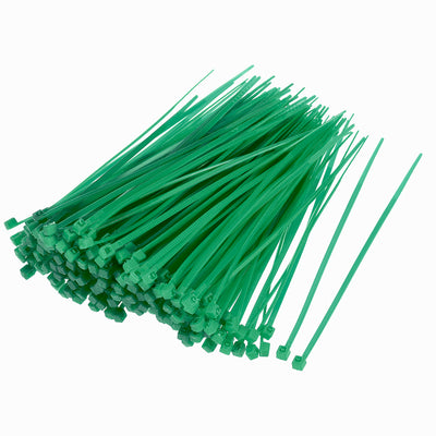 Harfington Nylon Cable Ties 4 Inch Self-Locking Zip Ties 0.07 Inch Width Green 500pcs