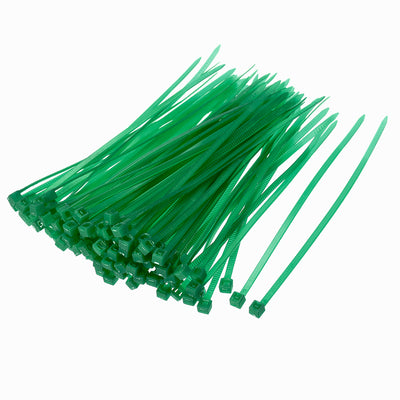 Harfington Nylon Cable Ties 4 Inch Self-Locking Zip Ties 0.09 Inch Width Green 100pcs
