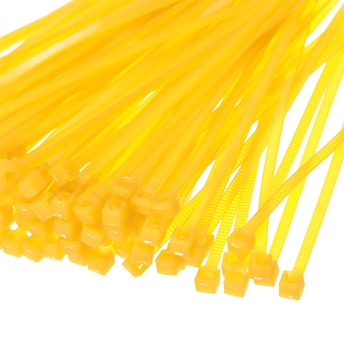 Harfington Nylon Cable Ties 4 Inch Self-Locking Zip Ties 0.07 Inch Width Yellow 500pcs