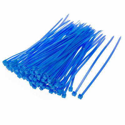 Harfington Nylon Cable Ties 4 Inch Self-Locking Zip Ties 0.09 Inch Width Blue 500pcs