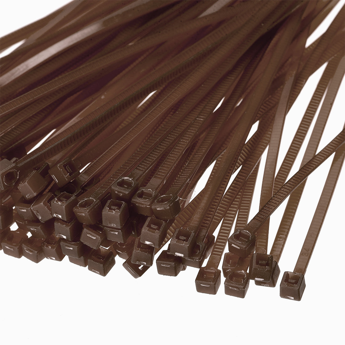 Harfington Nylon Cable Ties 4 Inch Self-Locking Zip Ties 0.09 Inch Width Brown 500pcs