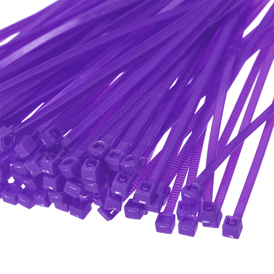 Harfington Nylon Cable Ties 4 Inch Self-Locking Zip Ties 0.09 Inch Width Purple 500pcs