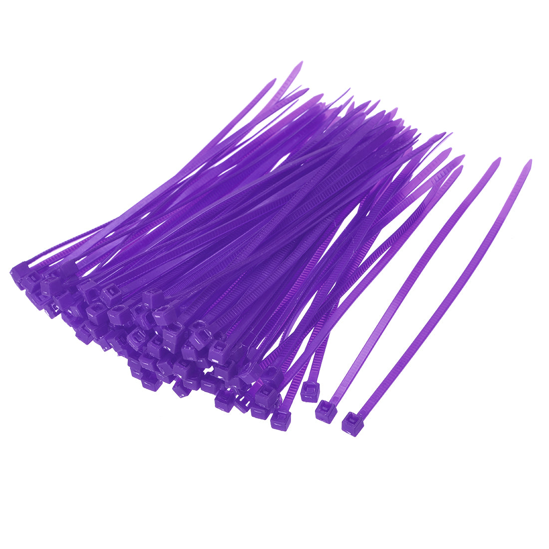 Harfington Nylon Cable Ties 4 Inch Self-Locking Zip Ties 0.09 Inch Width Purple 500pcs