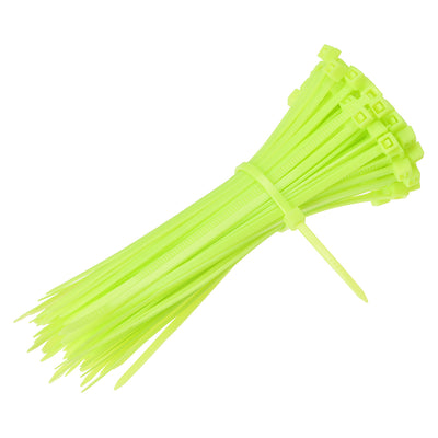 Harfington Nylon Cable Ties 4-Inch Self-Locking Zip Ties 0.09-Inch Width Green 100pcs