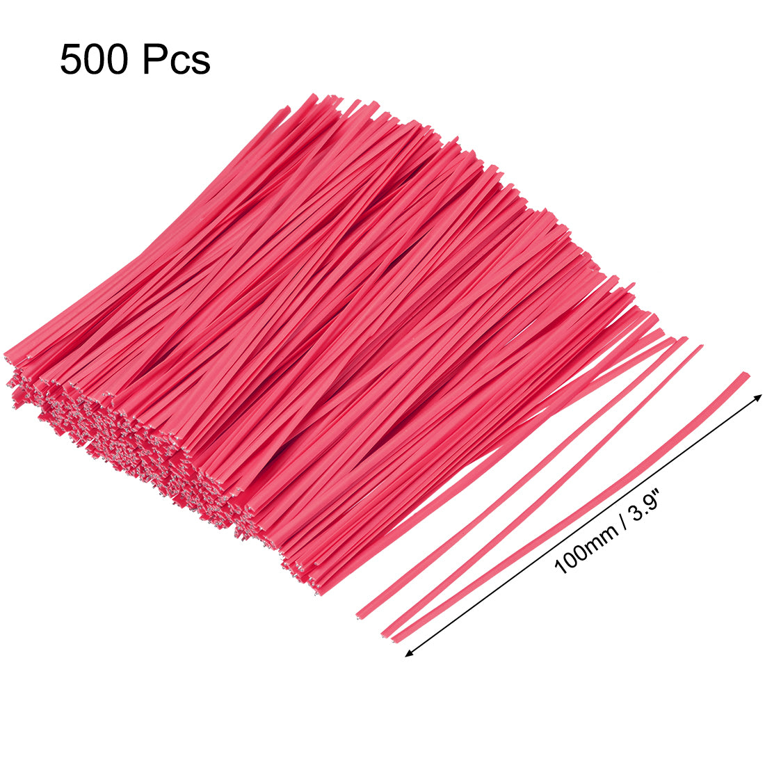 Harfington Metallic Twist Ties Plastic Cable Cord Ties 500pcs