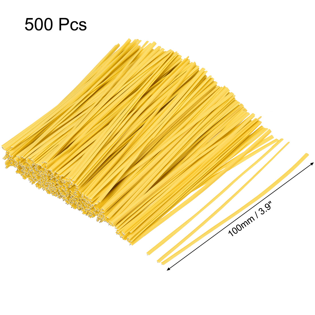 Harfington Metallic Twist Ties Plastic Cable Cord Ties 500pcs