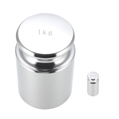 Harfington Gram Calibration Weight Set 10g 1000g M1 Precision Chrome Plated Steel for Digital Balance Scales