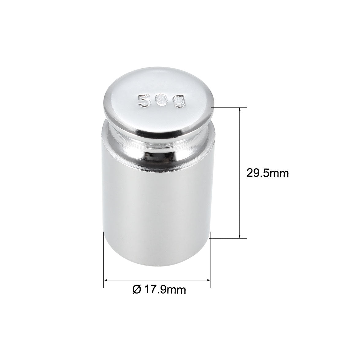 Harfington Gram Calibration Weight 50g M1 Precision Chrome Plated Steel for Digital Balance Scales