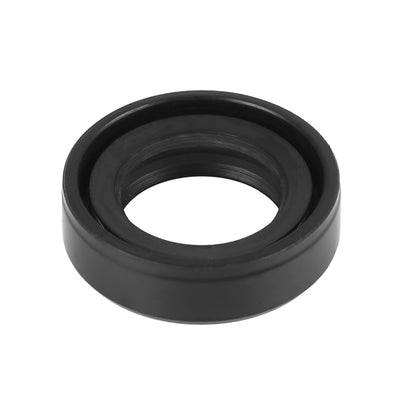 Harfington 15mm x 24mm x 7mm Rubber Double Lip TC Oil Shaft Seal