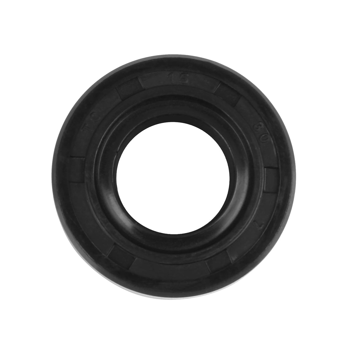 Harfington 15mm x 30mm x 7mm Rubber Double Lip TC Oil Shaft Seal