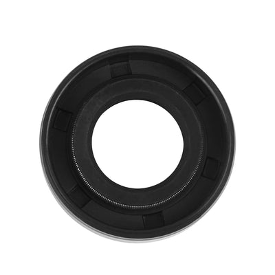 Harfington 15mm x 30mm x 7mm Rubber Double Lip TC Oil Shaft Seal