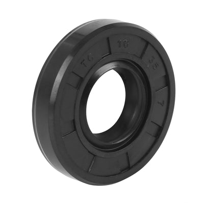 Harfington 16mm x 35mm x 7mm Rubber Double Lip TC Oil Shaft Seal