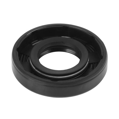 Harfington 17mm x 35mm x 7mm Rubber Double Lip TC Oil Shaft Seal