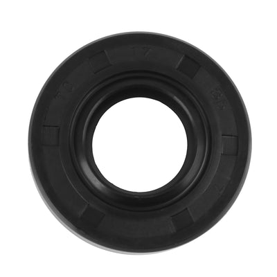 Harfington 17mm x 35mm x 7mm Rubber Double Lip TC Oil Shaft Seal