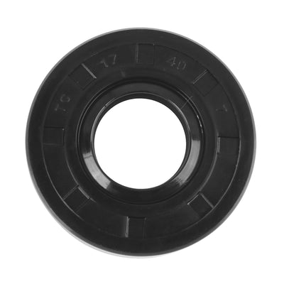 Harfington 17mm x 40mm x 7mm Rubber Double Lip TC Oil Shaft Seal