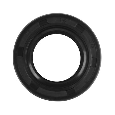 Harfington 18mm x 30mm x 7mm Rubber Double Lip TC Type Oil Shaft Seal