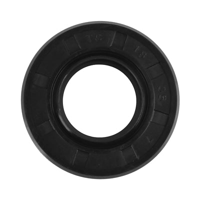 Harfington 18mm x 35mm x 7mm Rubber Double Lip TC Type Oil Shaft Seal