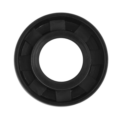 Harfington 18mm x 35mm x 7mm Rubber Double Lip TC Type Oil Shaft Seal