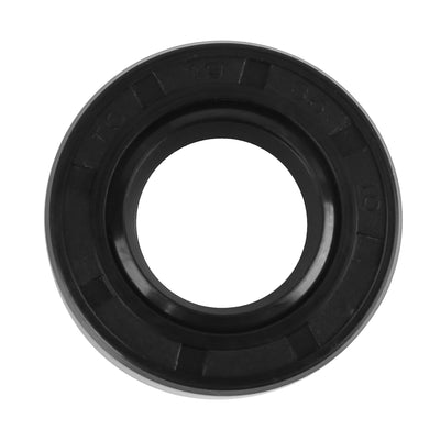 Harfington 18mm x 35mm x 10mm Rubber Double Lip TC Type Oil Shaft Seal