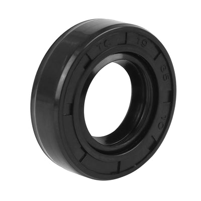 Harfington 18mm x 35mm x 10mm Rubber Double Lip TC Type Oil Shaft Seal