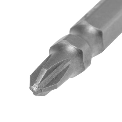 Harfington 5 Pcs PH2/SL5 Magnetic Double Ended Screwdriver Bits, 1/4 Inch Hex Shank 2.56-inch Length S2 Power Tool