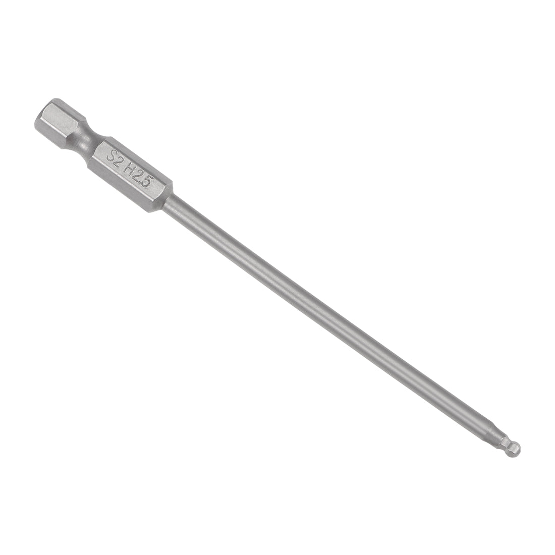 Harfington H2.5 (2.5mm) Ball End Screwdriver Bits, S2 Alloy Steel Magnetic 3.9 Inch Long Drill Bit with 1/4 Inch Hex Shank