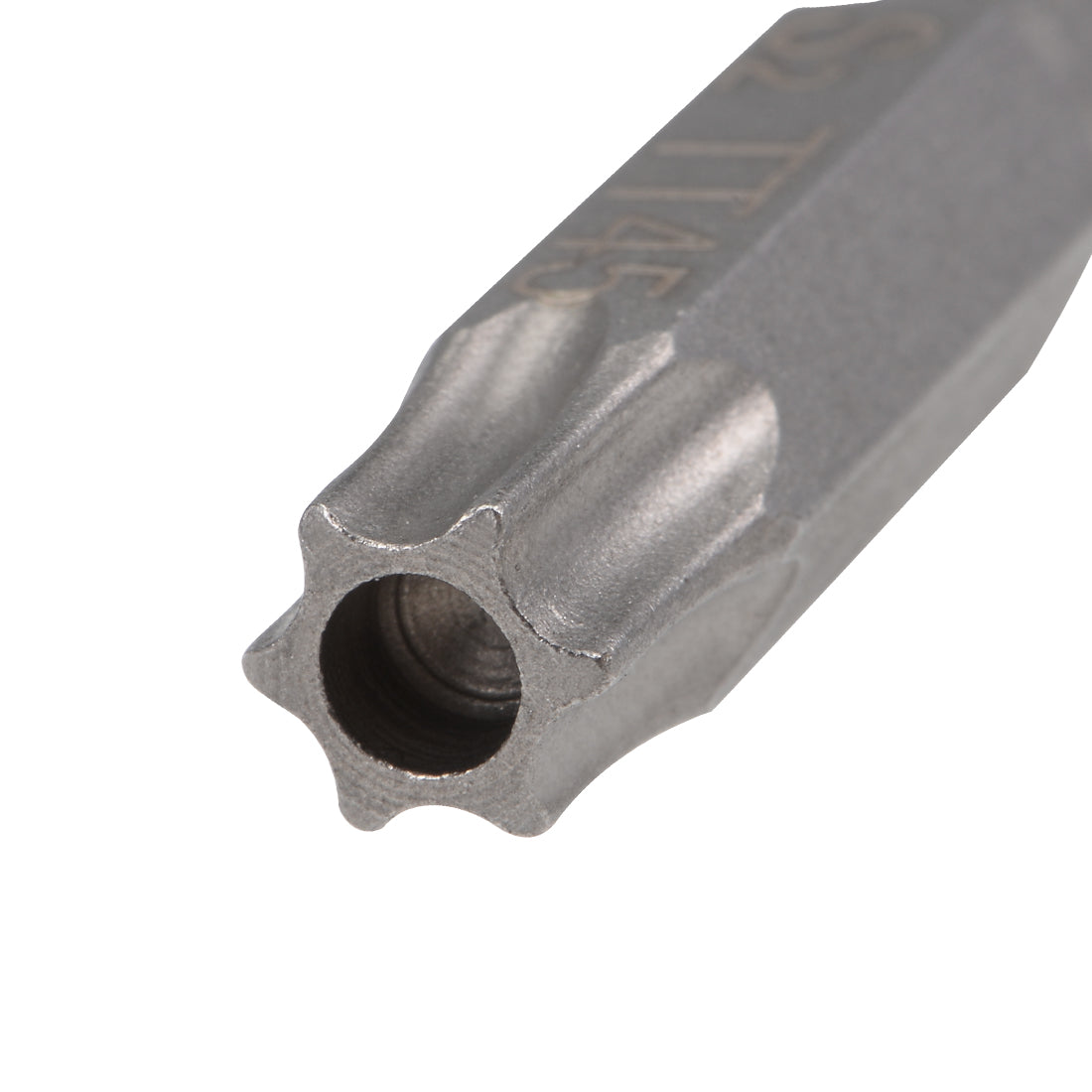 Harfington 2 Pcs T45 Torx Head Screwdriver Bits, Magnetic 2 Inch Long Security Tamper Proof Star 6 Point Screw Driver Drill Bit with 1/4 Inch Hex Shank