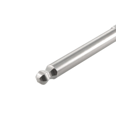 Harfington 5 Pcs H4 (4mm) Ball End Screwdriver Bits, S2 Steel Magnetic 2.95 Inch Long Drill Bit with 1/4 Inch Hex Shank