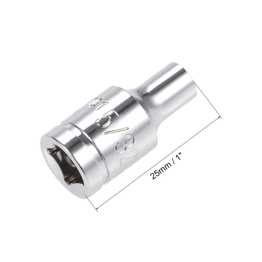 Harfington Square Drive 6-Point Shallow Socket Kit SAE, Cr-V Steel