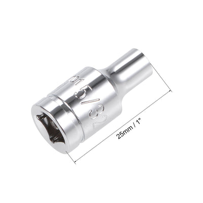 Harfington Square Drive 6-Point Shallow Socket Kit SAE, Cr-V Steel