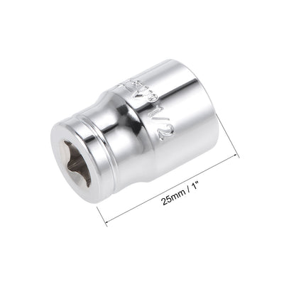 Harfington Square Drive SAE 6-Point Shallow Socket, Cr-V Steel
