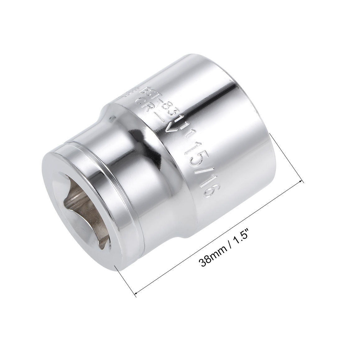 Harfington Square Drive 6-Point Shallow Socket, Cr-V