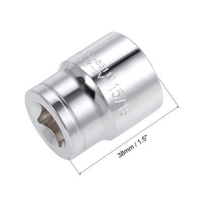Harfington Square Drive 6-Point Shallow Socket, Cr-V