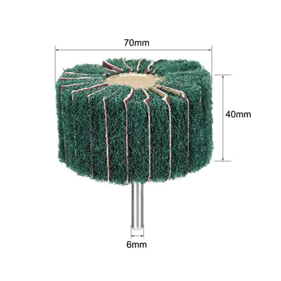 Harfington Mounted Flap Wheels Buffing Polishing Wheels 3pcs