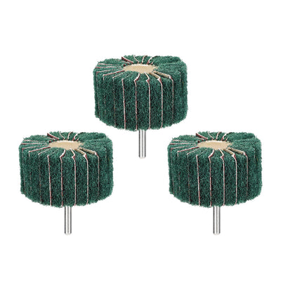 Harfington Mounted Flap Wheels Buffing Polishing Wheels 3pcs