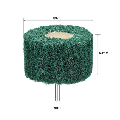 Harfington 2pcs 6mm Shank Abrasive Buffing Polishing Wheels