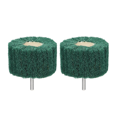 Harfington 2pcs 6mm Shank Abrasive Buffing Polishing Wheels