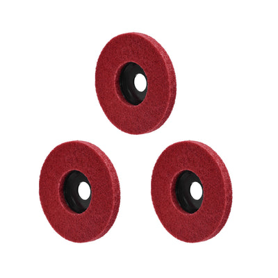 Harfington Polishing Wheel Buffing Pad Felt Disc for Angle Grinders 3pcs