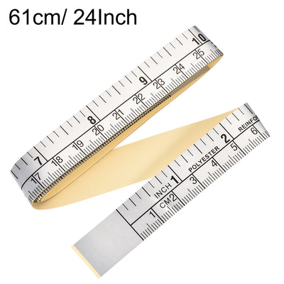 Harfington Adhesive Backed Tape Measure 24 Inches Inch/Metric Scale for Workbench