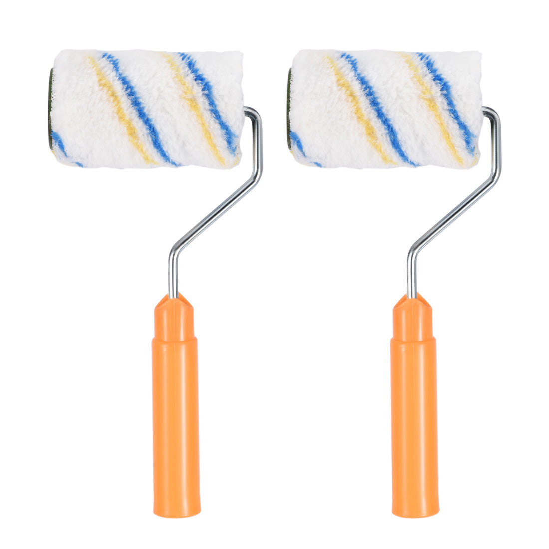Harfington Paint Roller Brush 4 Inch 10cm for Household Wall Painting Treatment with Plastic Handle 2pcs
